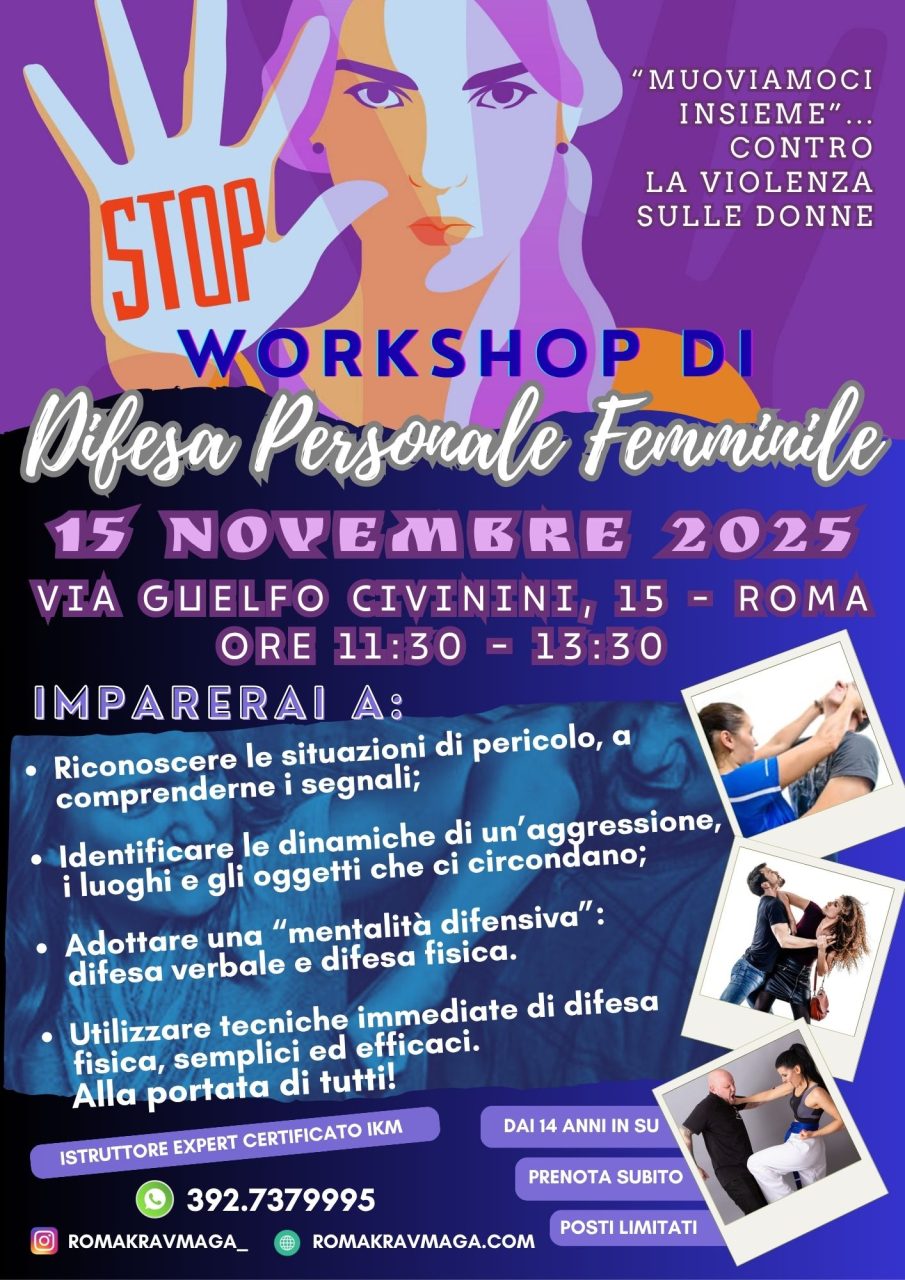 WORKSHOP di DIFESA PERSONALE FEMMINILE