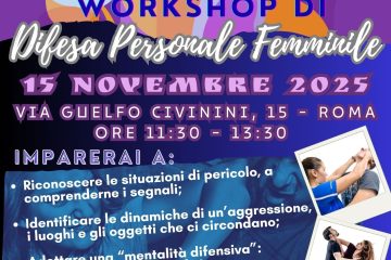 DIFESA PERSONALE - WORKSHOP DIFESA DONNE - 15 NOVEMBRE
